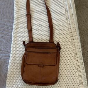 Fossil Leather Crossbody Bag